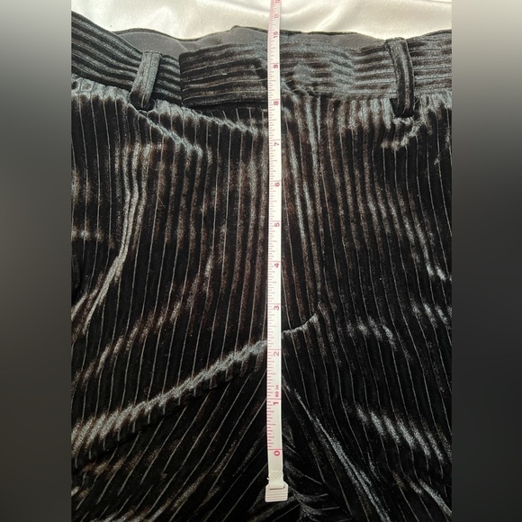 ASOS Ribbed black Velvet Skinny Pants - Picture 7 of 8
